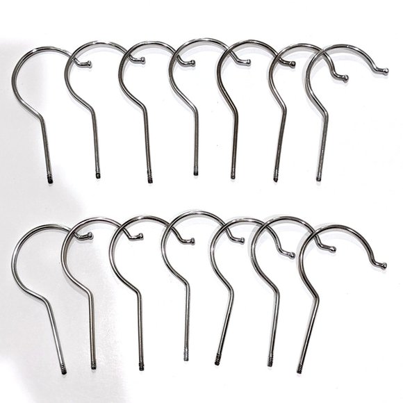 26 Screw-In Hooks Stainless Steel Metal Cup Screw Hooks Set of 26 Pcs - Picture 1 of 3